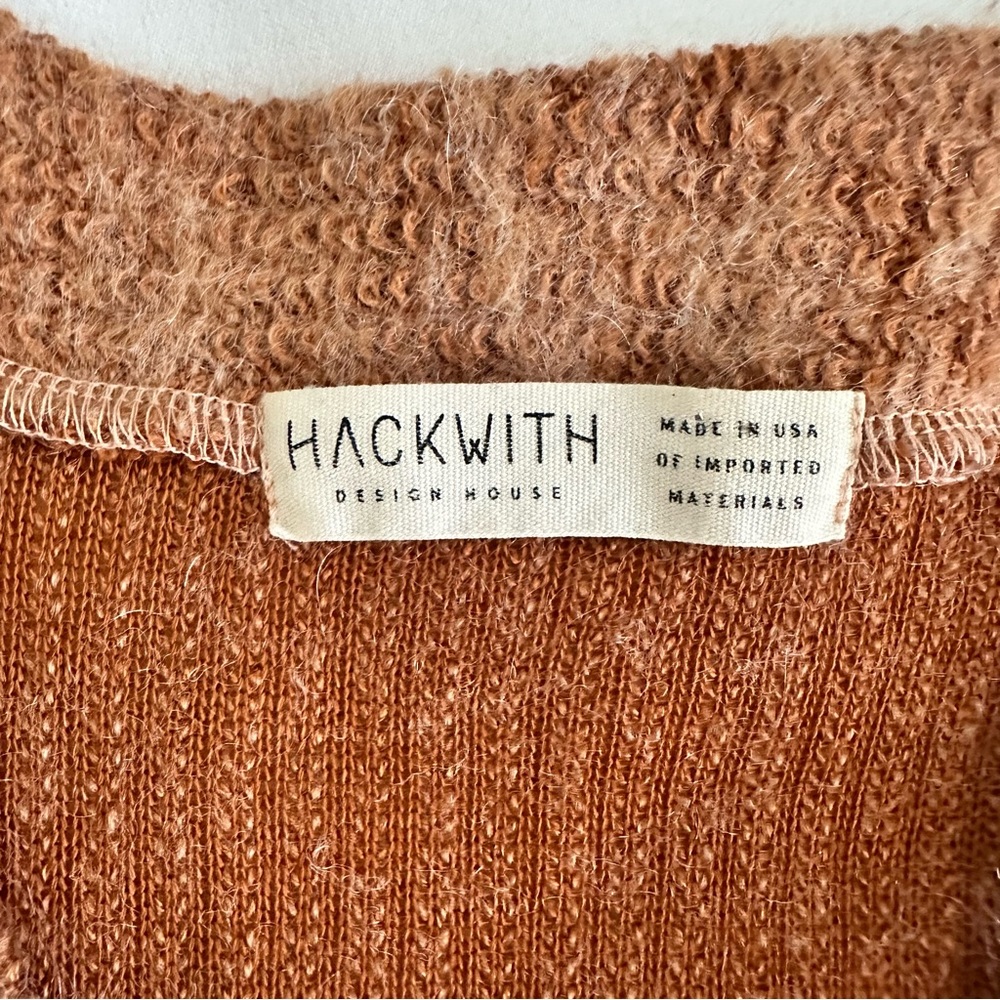 Hackwith Design House Pullover sweater. Rust. L. - Picture 3 of 10
